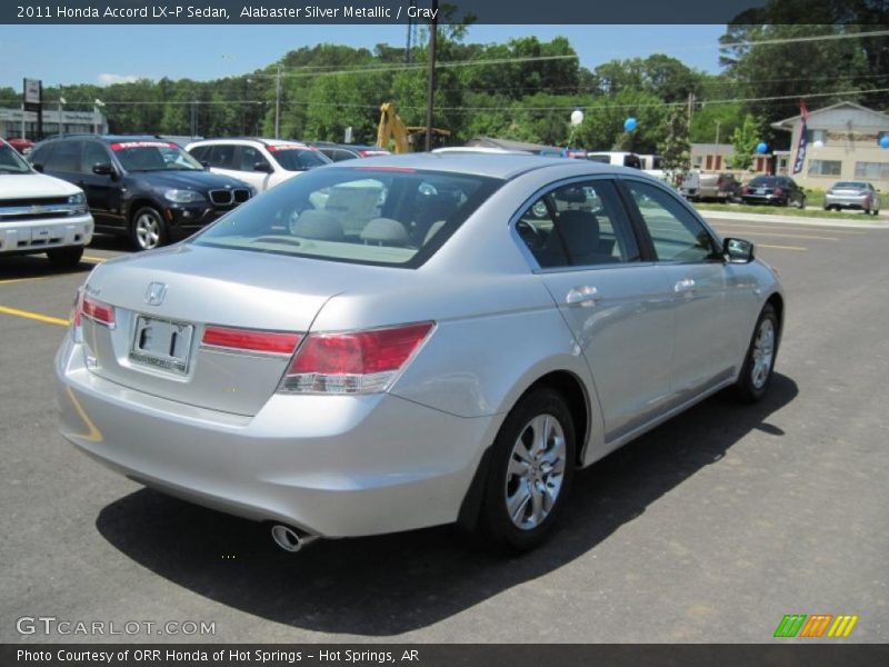 Alabaster Silver Metallic / Gray 2011 Honda Accord LX-P Sedan