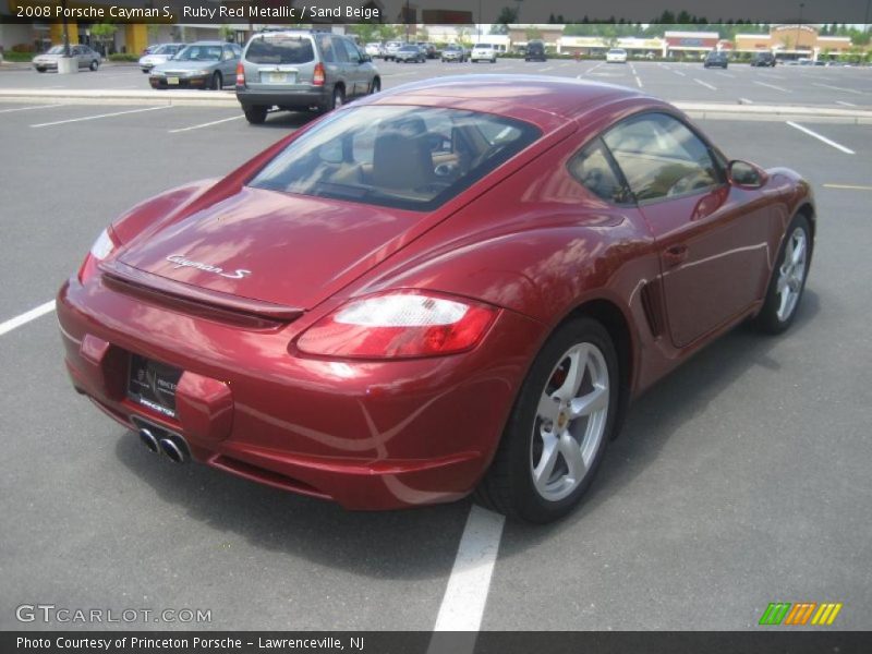 Ruby Red Metallic / Sand Beige 2008 Porsche Cayman S