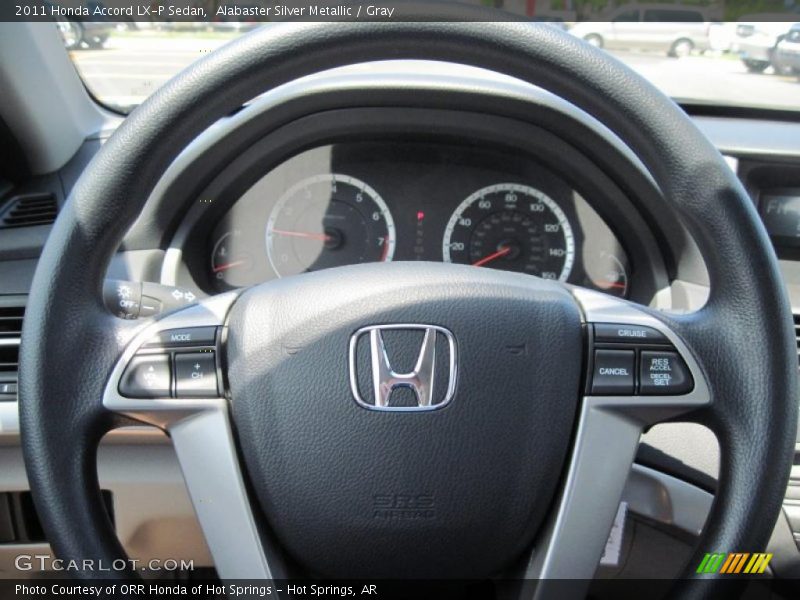 Alabaster Silver Metallic / Gray 2011 Honda Accord LX-P Sedan