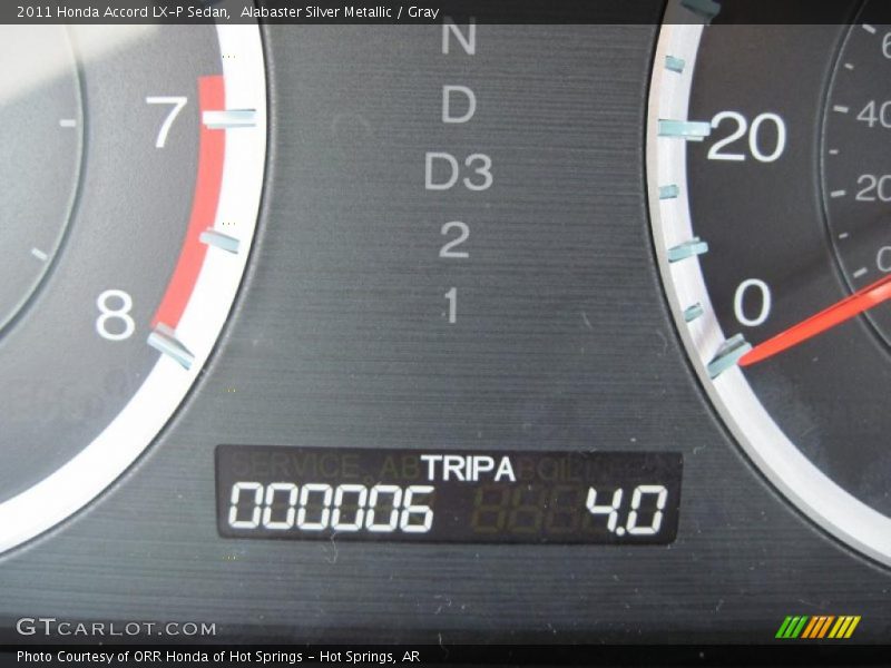 Alabaster Silver Metallic / Gray 2011 Honda Accord LX-P Sedan