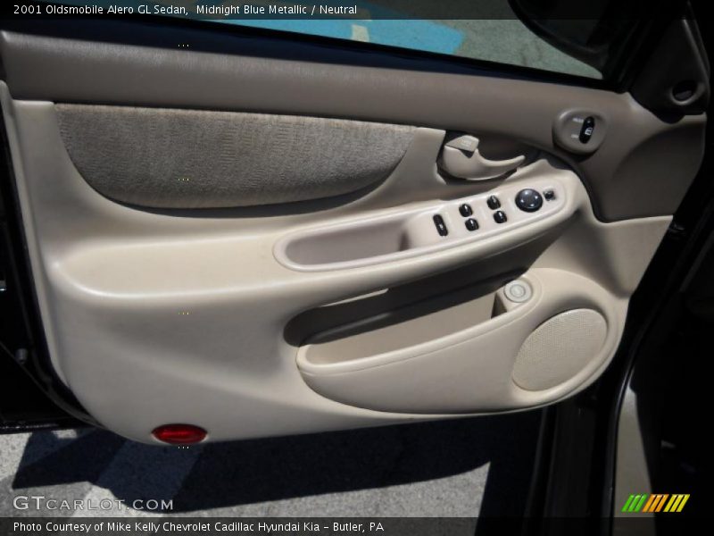 Midnight Blue Metallic / Neutral 2001 Oldsmobile Alero GL Sedan