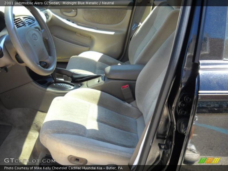 Midnight Blue Metallic / Neutral 2001 Oldsmobile Alero GL Sedan