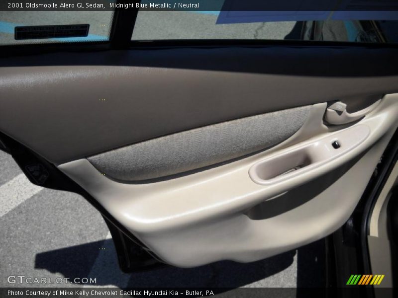 Midnight Blue Metallic / Neutral 2001 Oldsmobile Alero GL Sedan