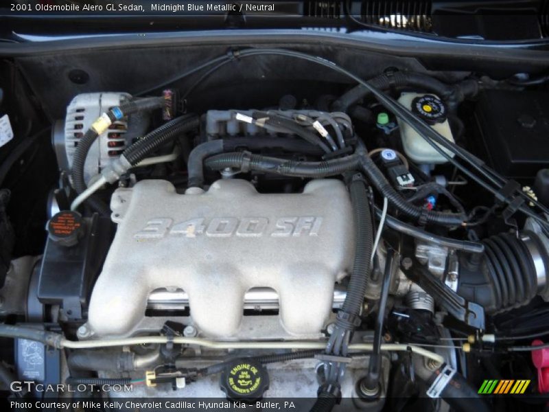  2001 Alero GL Sedan Engine - 3.4 Liter OHV 12-Valve V6