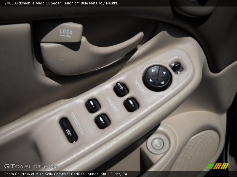Midnight Blue Metallic / Neutral 2001 Oldsmobile Alero GL Sedan