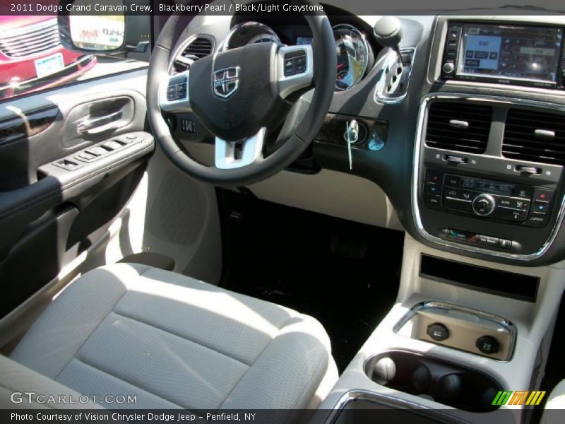 Blackberry Pearl / Black/Light Graystone 2011 Dodge Grand Caravan Crew