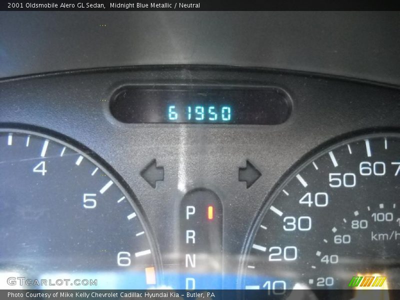 Midnight Blue Metallic / Neutral 2001 Oldsmobile Alero GL Sedan