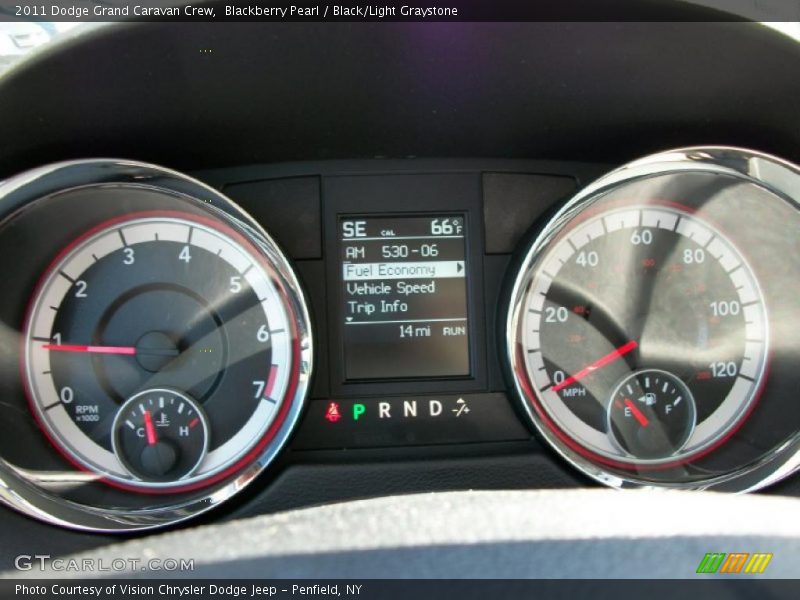 Blackberry Pearl / Black/Light Graystone 2011 Dodge Grand Caravan Crew