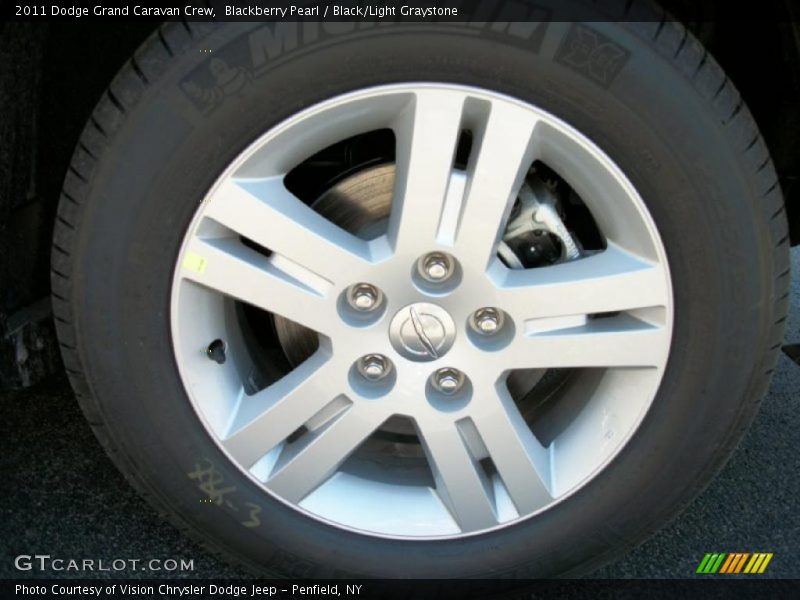 Blackberry Pearl / Black/Light Graystone 2011 Dodge Grand Caravan Crew