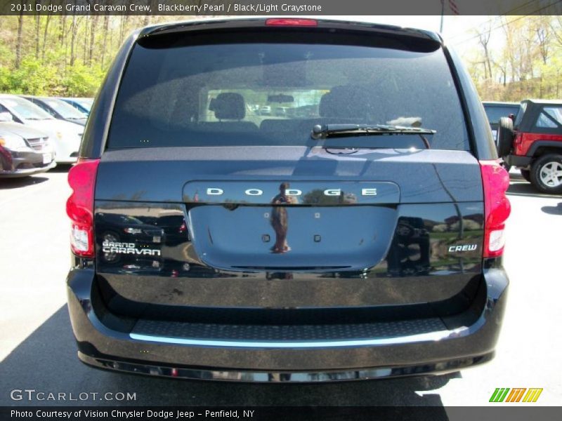 Blackberry Pearl / Black/Light Graystone 2011 Dodge Grand Caravan Crew