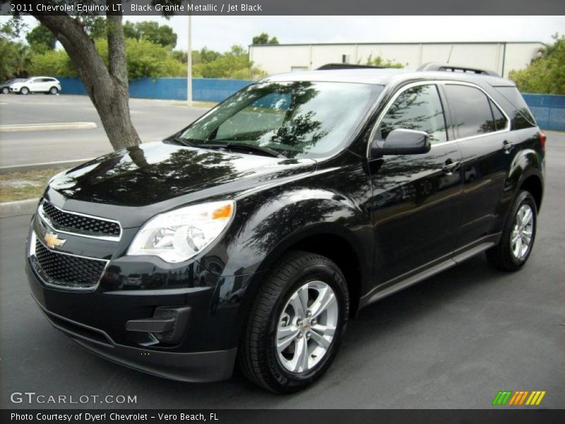 Black Granite Metallic / Jet Black 2011 Chevrolet Equinox LT