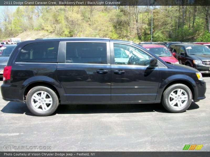 Blackberry Pearl / Black/Light Graystone 2011 Dodge Grand Caravan Crew