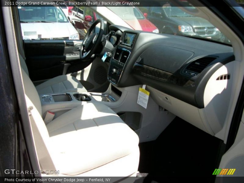 Blackberry Pearl / Black/Light Graystone 2011 Dodge Grand Caravan Crew