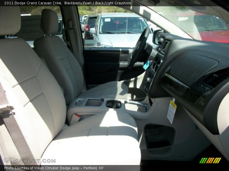 Blackberry Pearl / Black/Light Graystone 2011 Dodge Grand Caravan Crew