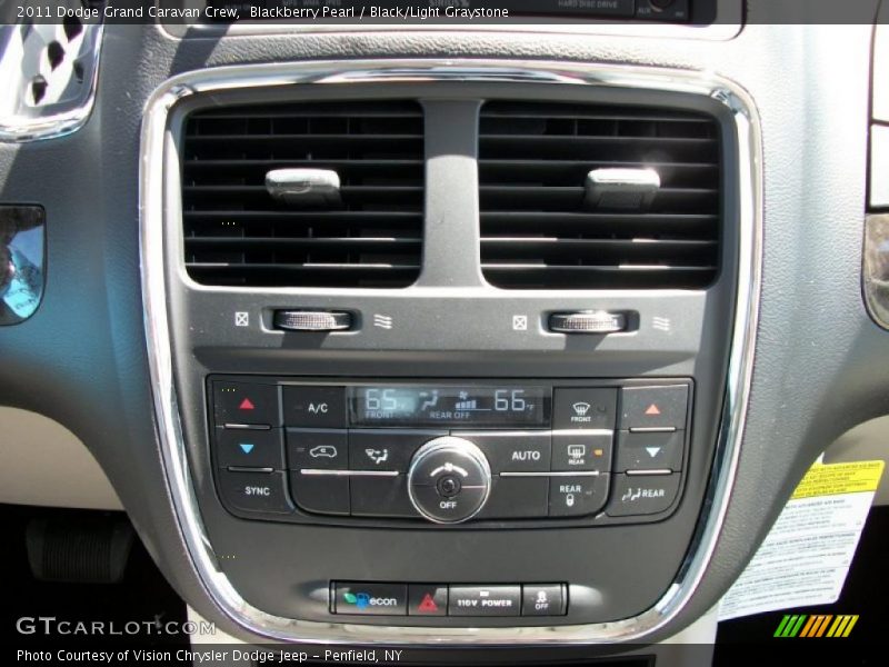 Blackberry Pearl / Black/Light Graystone 2011 Dodge Grand Caravan Crew