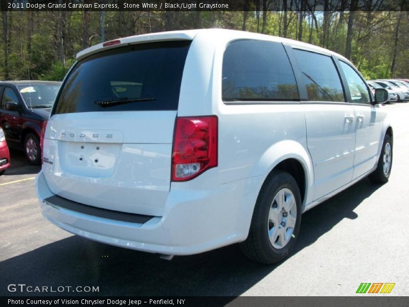 Stone White / Black/Light Graystone 2011 Dodge Grand Caravan Express