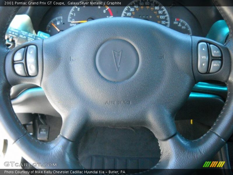Galaxy Silver Metallic / Graphite 2001 Pontiac Grand Prix GT Coupe