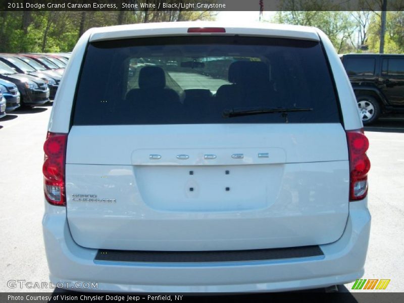 Stone White / Black/Light Graystone 2011 Dodge Grand Caravan Express