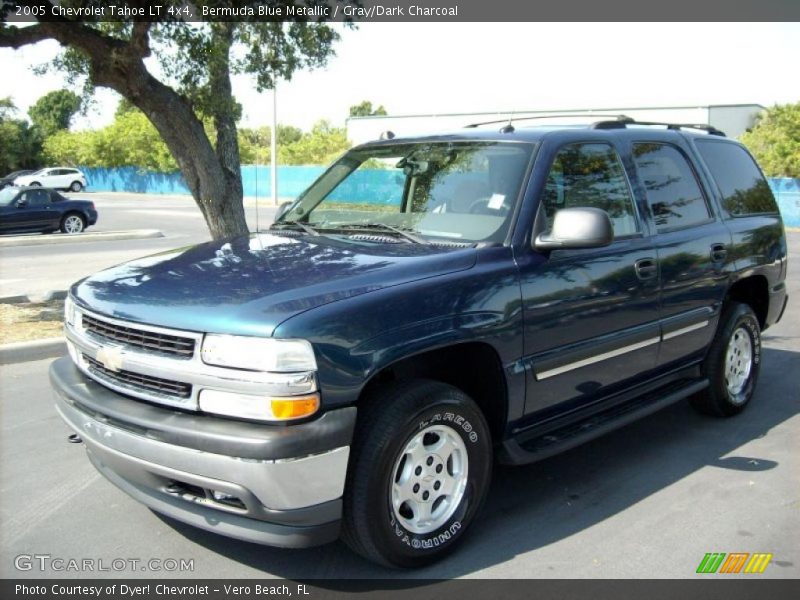 Bermuda Blue Metallic / Gray/Dark Charcoal 2005 Chevrolet Tahoe LT 4x4