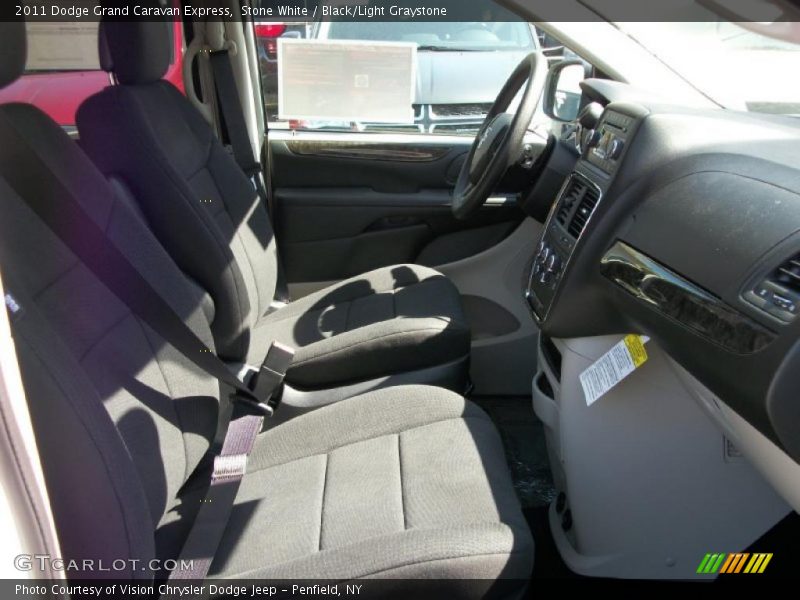 Stone White / Black/Light Graystone 2011 Dodge Grand Caravan Express