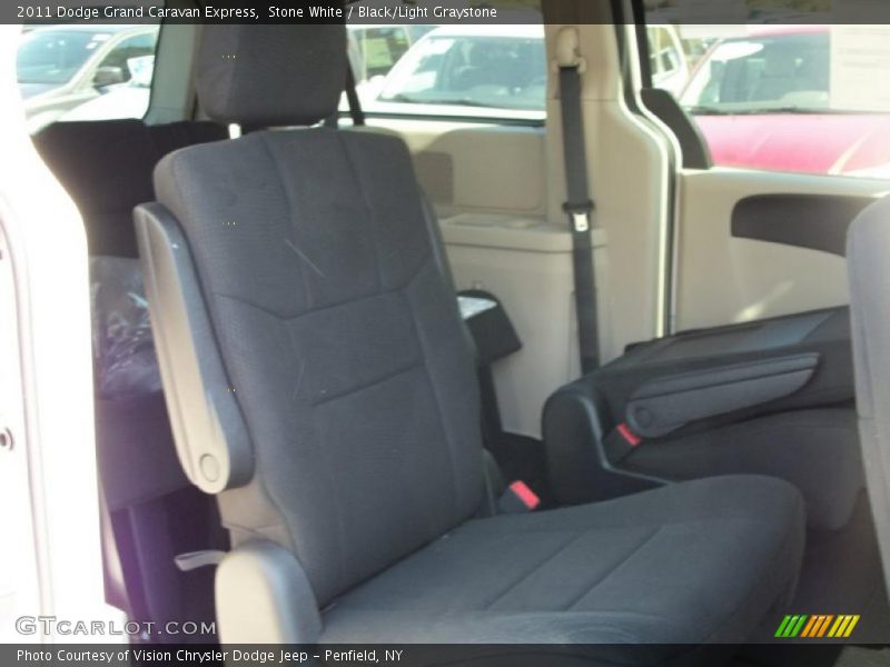 Stone White / Black/Light Graystone 2011 Dodge Grand Caravan Express