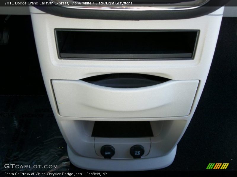 Stone White / Black/Light Graystone 2011 Dodge Grand Caravan Express