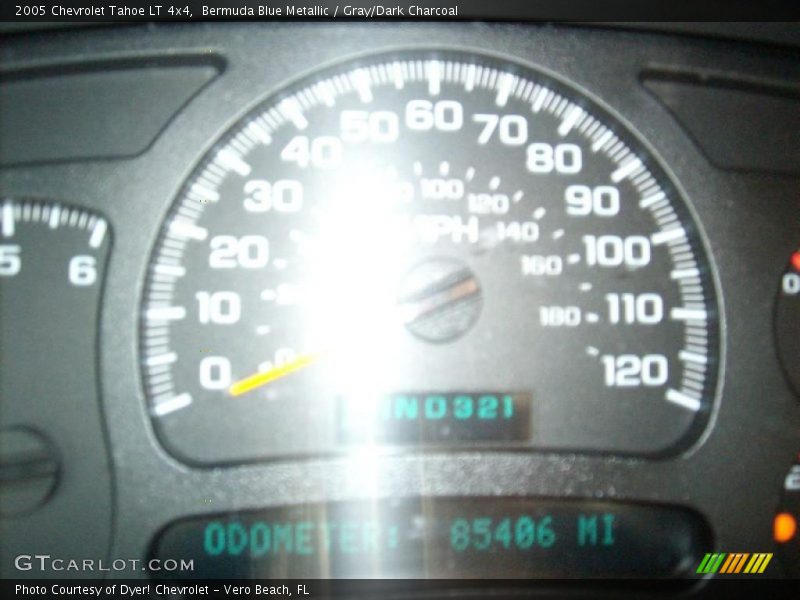 Bermuda Blue Metallic / Gray/Dark Charcoal 2005 Chevrolet Tahoe LT 4x4