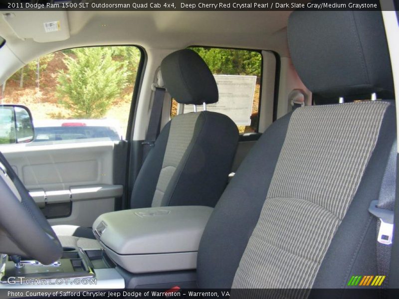 Deep Cherry Red Crystal Pearl / Dark Slate Gray/Medium Graystone 2011 Dodge Ram 1500 SLT Outdoorsman Quad Cab 4x4