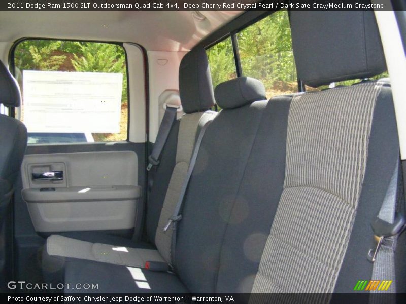 Deep Cherry Red Crystal Pearl / Dark Slate Gray/Medium Graystone 2011 Dodge Ram 1500 SLT Outdoorsman Quad Cab 4x4