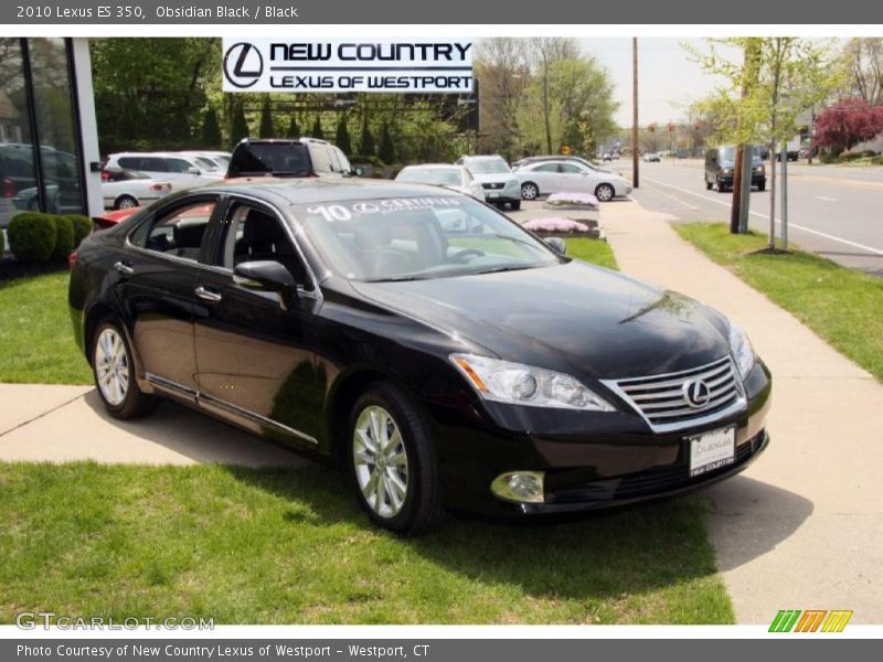 Obsidian Black / Black 2010 Lexus ES 350