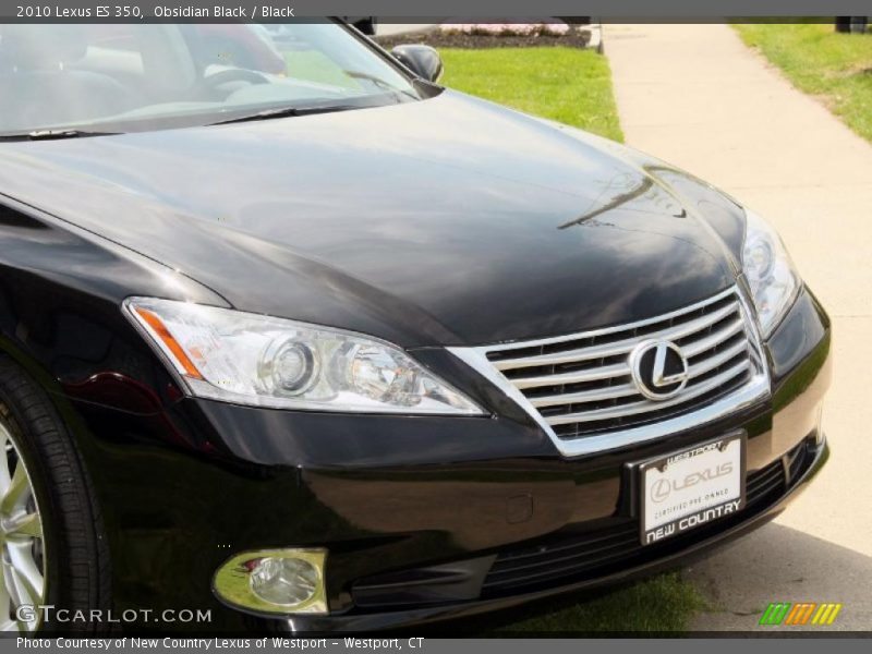 Obsidian Black / Black 2010 Lexus ES 350