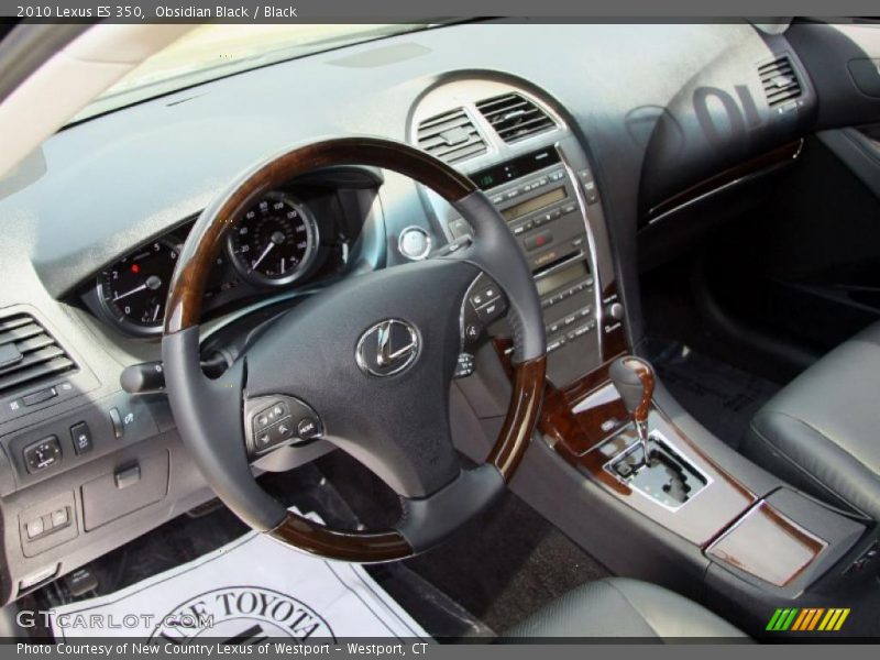 Obsidian Black / Black 2010 Lexus ES 350