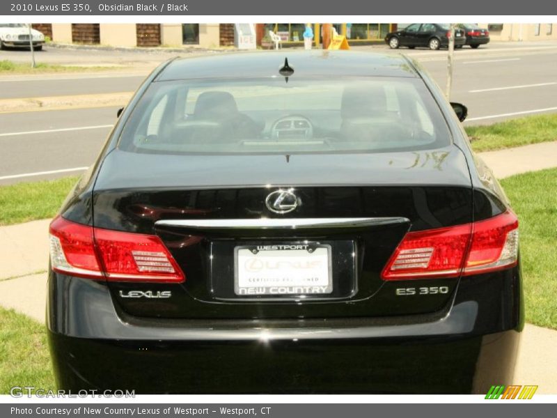 Obsidian Black / Black 2010 Lexus ES 350