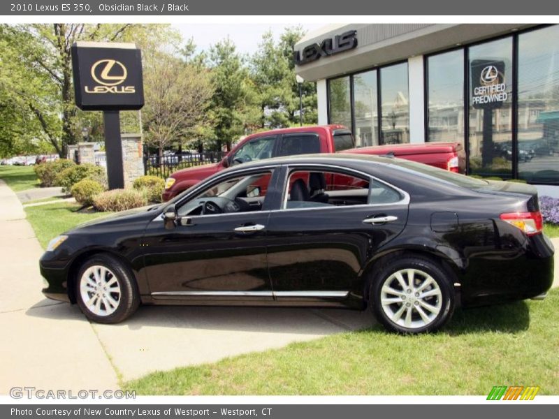 Obsidian Black / Black 2010 Lexus ES 350