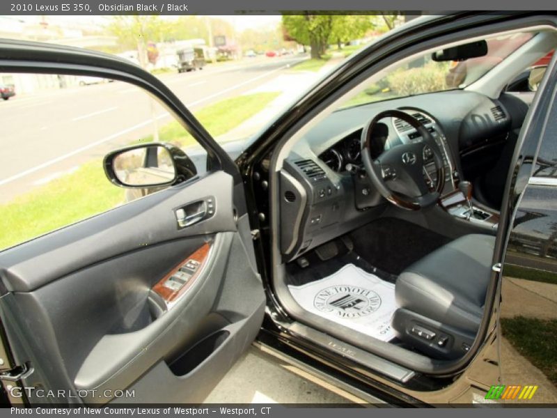 Obsidian Black / Black 2010 Lexus ES 350