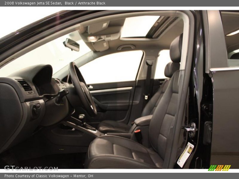 Black / Anthracite Black 2008 Volkswagen Jetta SE Sedan