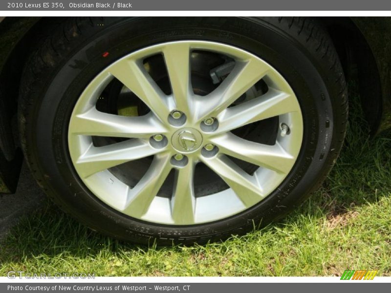 Obsidian Black / Black 2010 Lexus ES 350