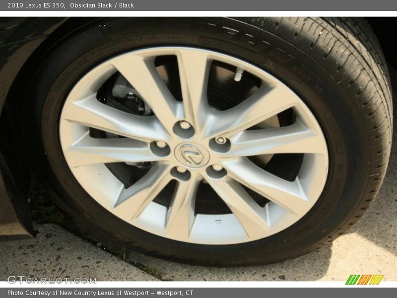 Obsidian Black / Black 2010 Lexus ES 350