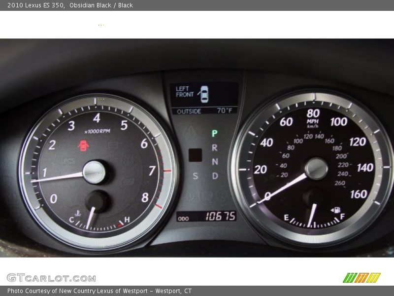 Obsidian Black / Black 2010 Lexus ES 350