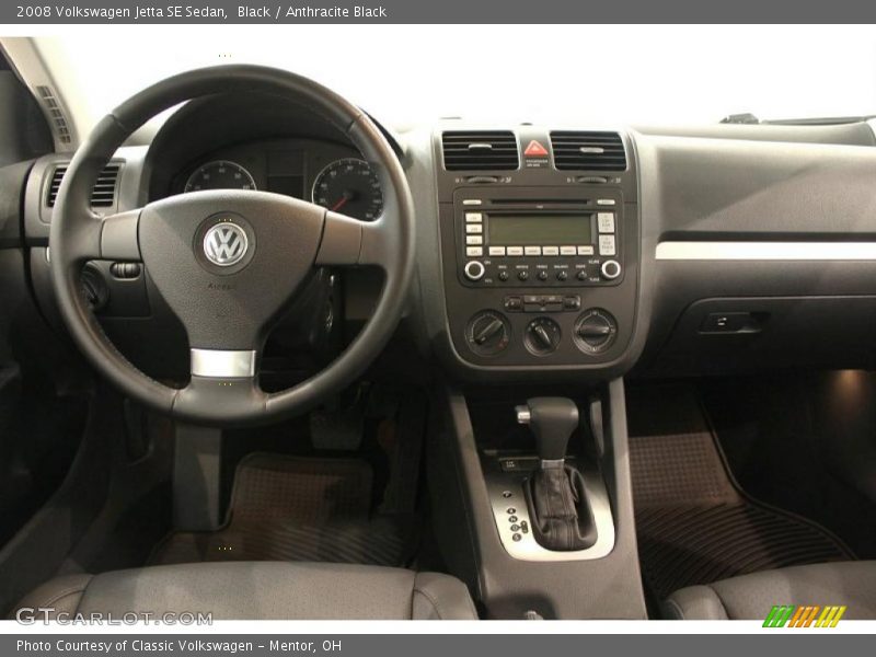 Black / Anthracite Black 2008 Volkswagen Jetta SE Sedan