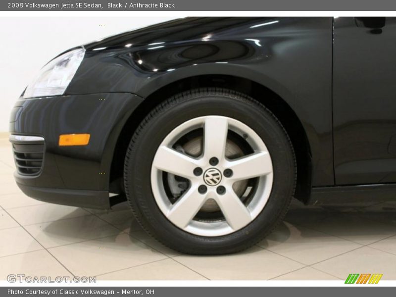 Black / Anthracite Black 2008 Volkswagen Jetta SE Sedan