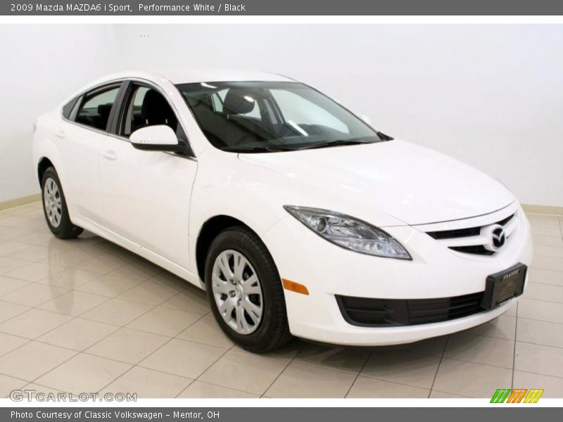 Performance White / Black 2009 Mazda MAZDA6 i Sport