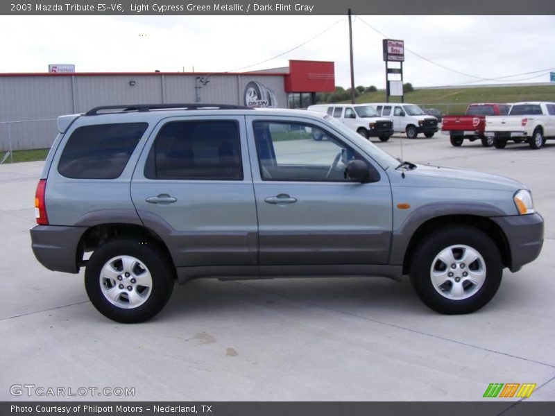 Light Cypress Green Metallic / Dark Flint Gray 2003 Mazda Tribute ES-V6