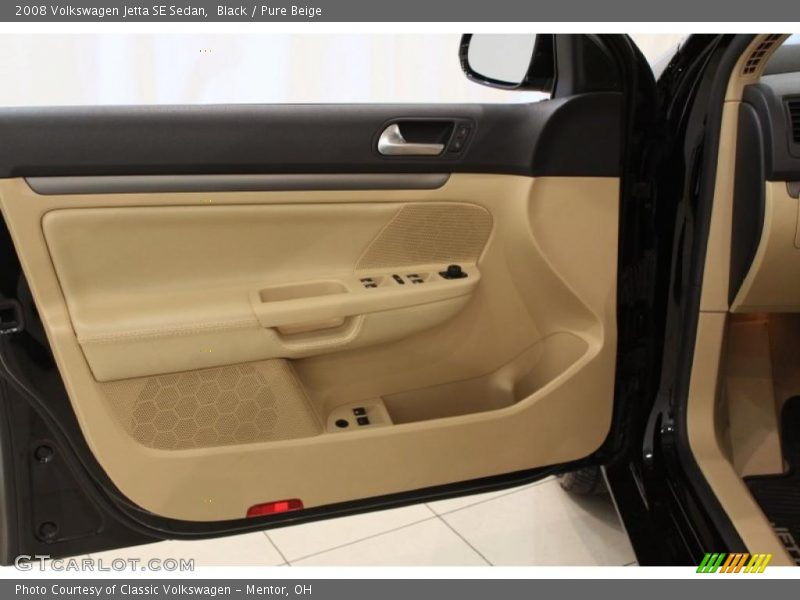 Black / Pure Beige 2008 Volkswagen Jetta SE Sedan