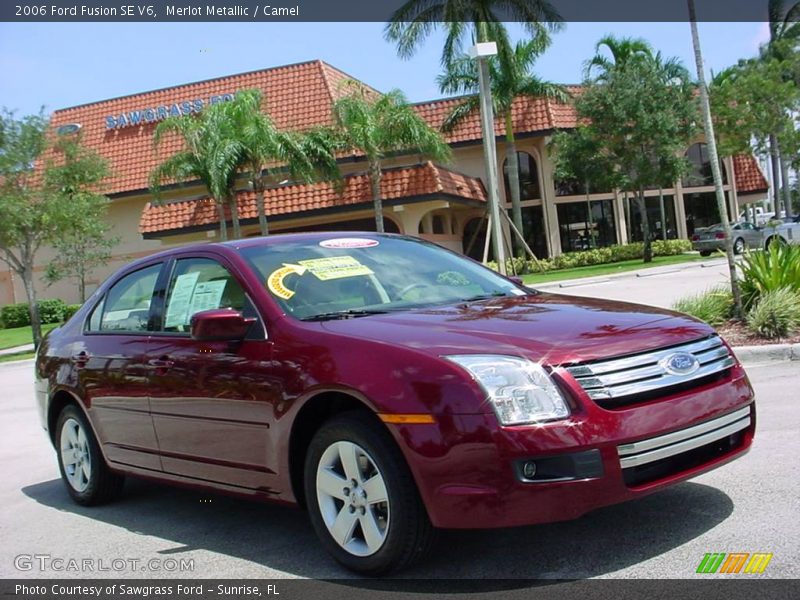 Merlot Metallic / Camel 2006 Ford Fusion SE V6