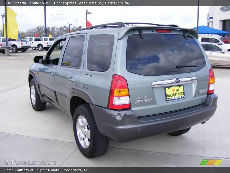 Light Cypress Green Metallic / Dark Flint Gray 2003 Mazda Tribute ES-V6
