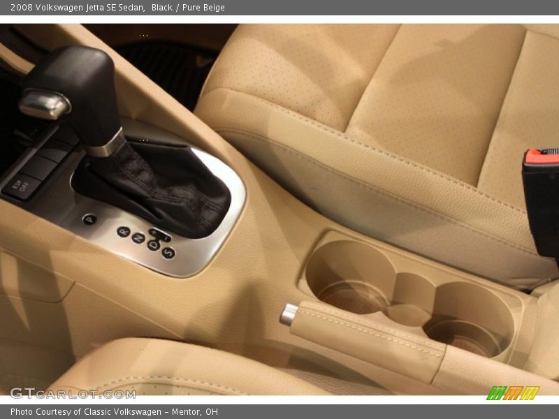 Black / Pure Beige 2008 Volkswagen Jetta SE Sedan