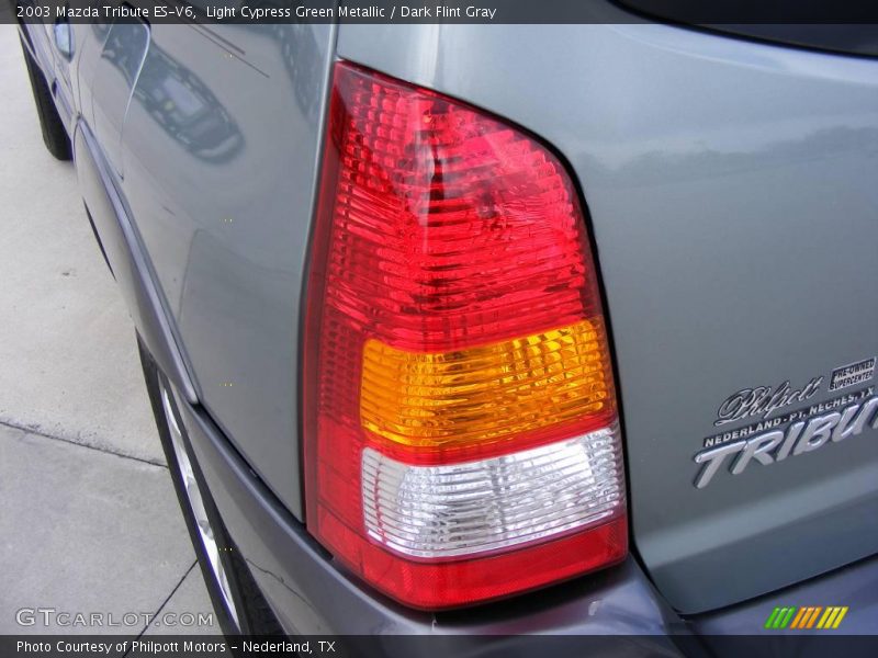 Light Cypress Green Metallic / Dark Flint Gray 2003 Mazda Tribute ES-V6