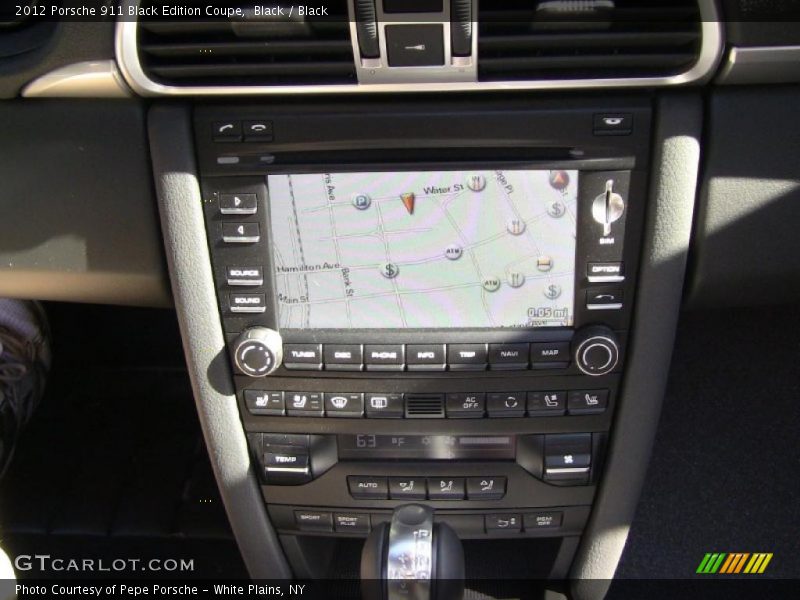 Navigation of 2012 911 Black Edition Coupe