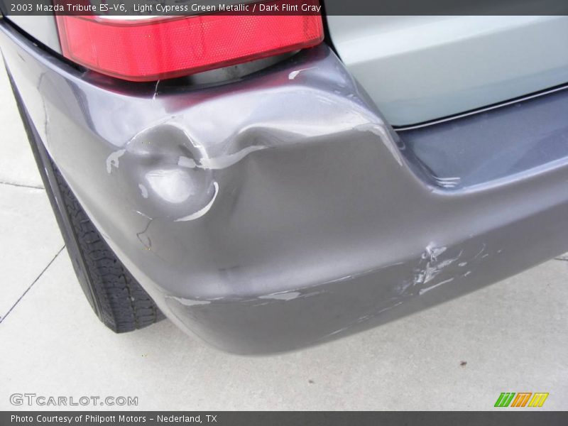 Light Cypress Green Metallic / Dark Flint Gray 2003 Mazda Tribute ES-V6
